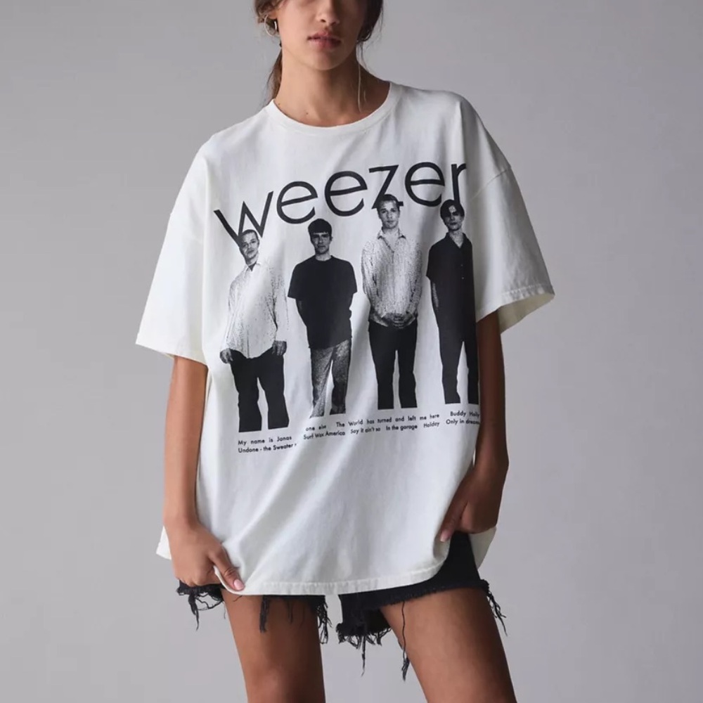 NEW UO Weezer Graphic T-Shirt Dress